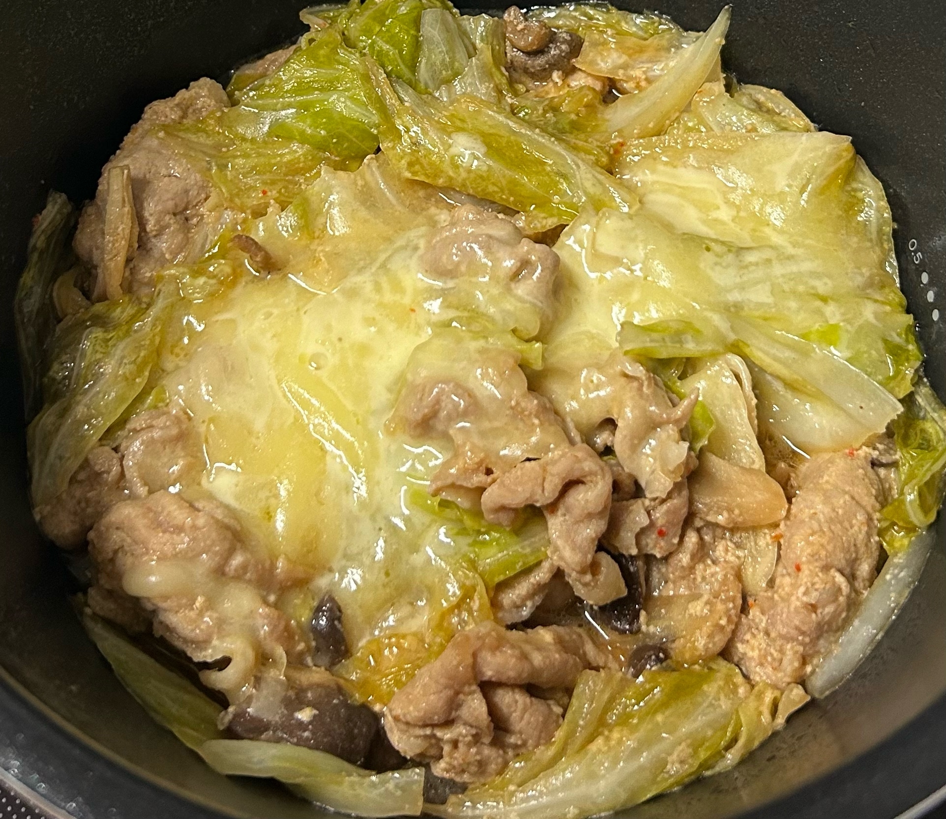 豚しゃぶ肉チーズタッカルビ♫