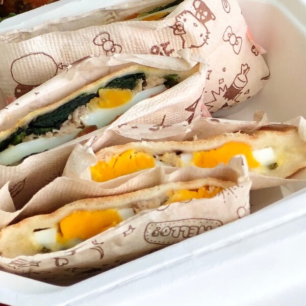 ほうれん草とゆで卵のホットサンド レシピ 作り方 By はせちい 楽天レシピ ほうれん草とゆで卵のホットサンド レシピ 作り方 By はせちい 楽天レシピ