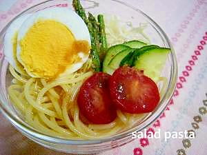 お肉料理の付け合わせに！ミニサラスパ