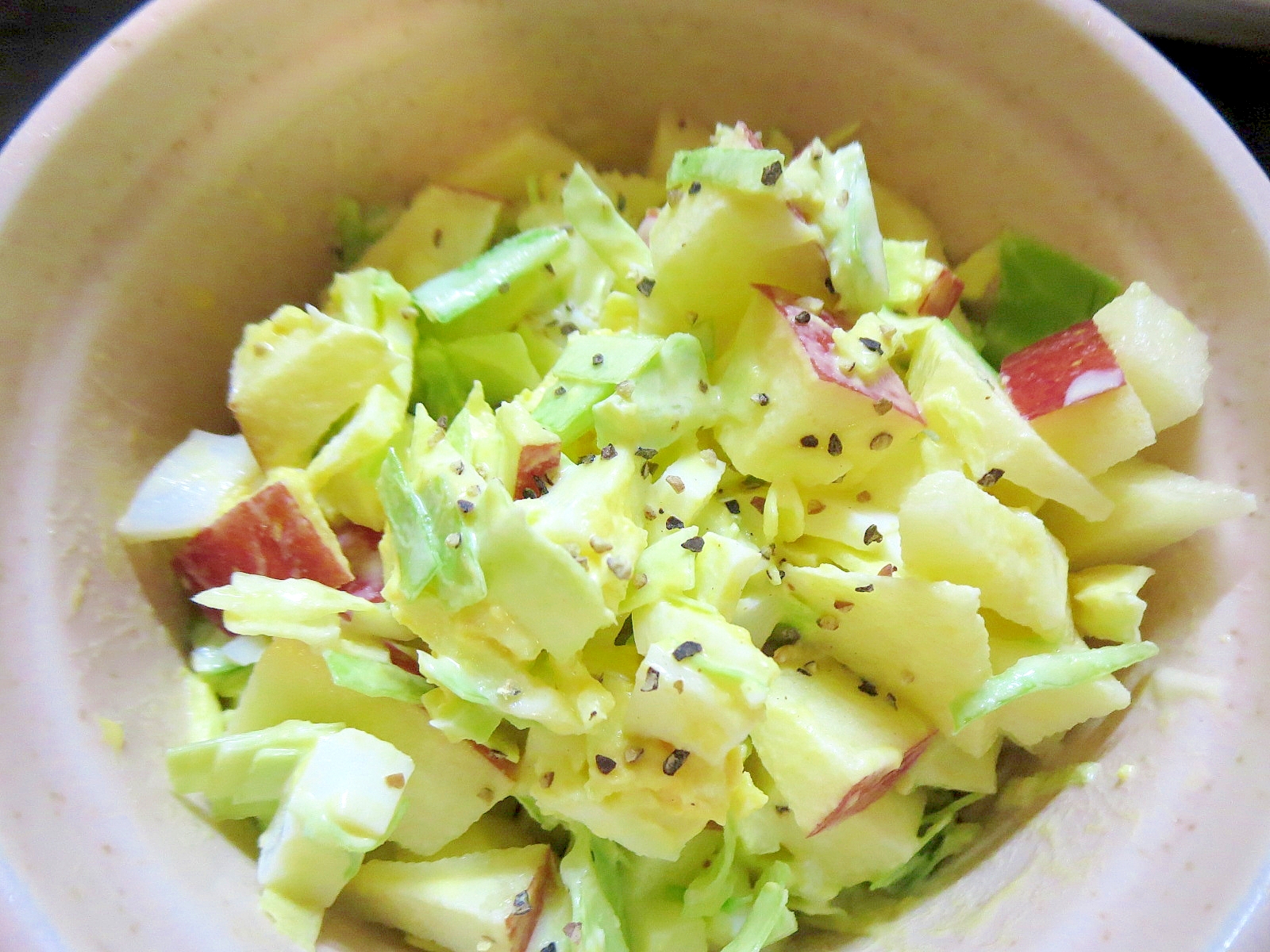リンゴとキャベツの卵サラダ レシピ 作り方 By Libre 楽天レシピ