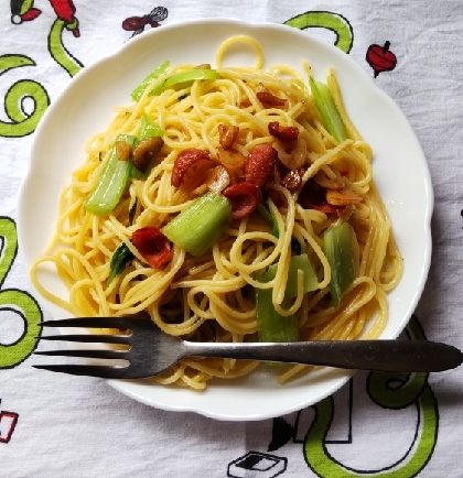 ゆず香る和風ペペロンチーノ