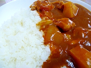 チキンとトマトのカレーライス