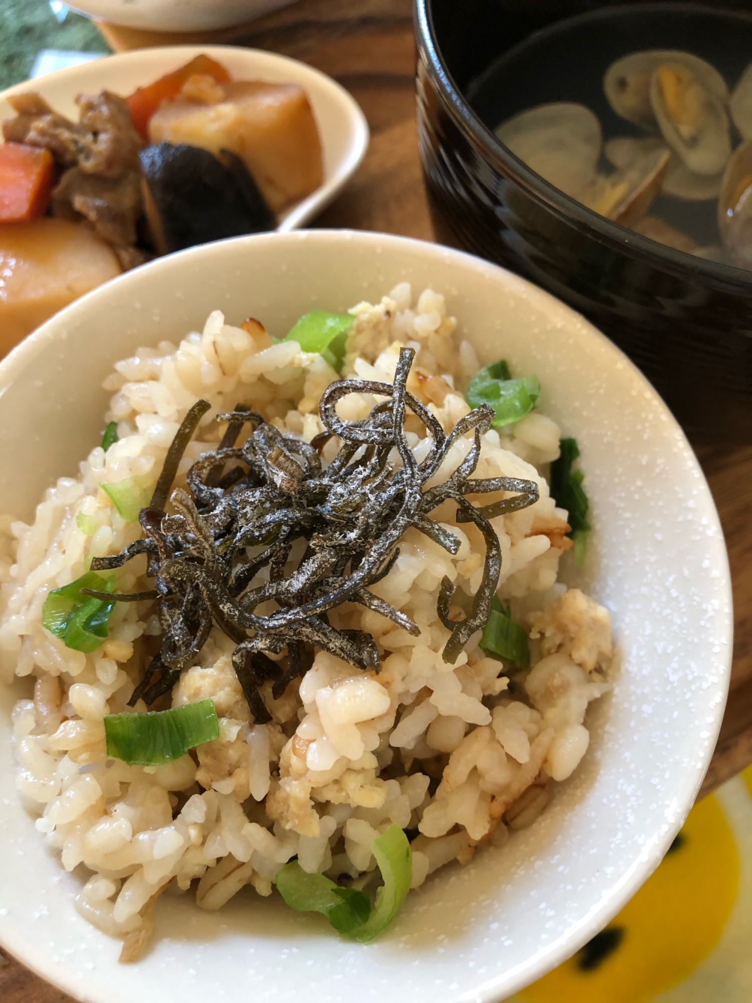 鶏ひき肉の炊き込みごはん