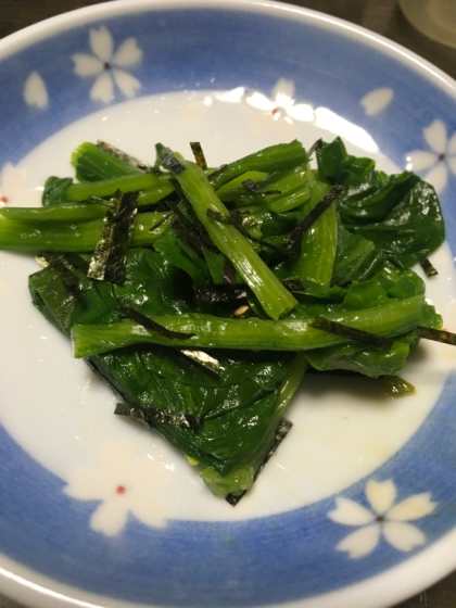 海苔が香る♪ほうれん草の磯香和え