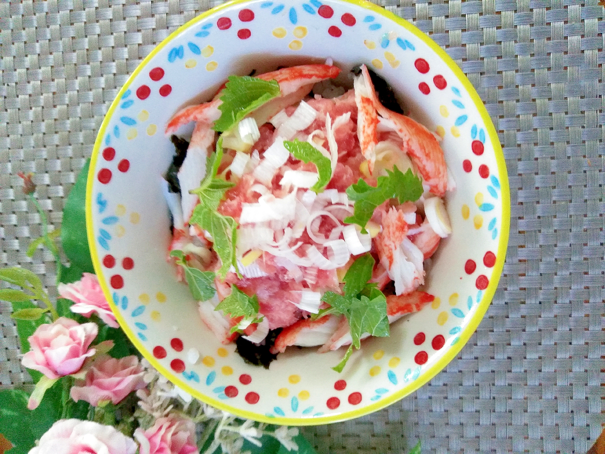 かさ増し♪ネギとろ酢飯丼