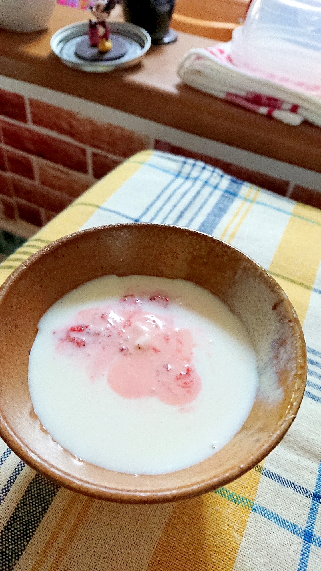 苺ホットミルク♡