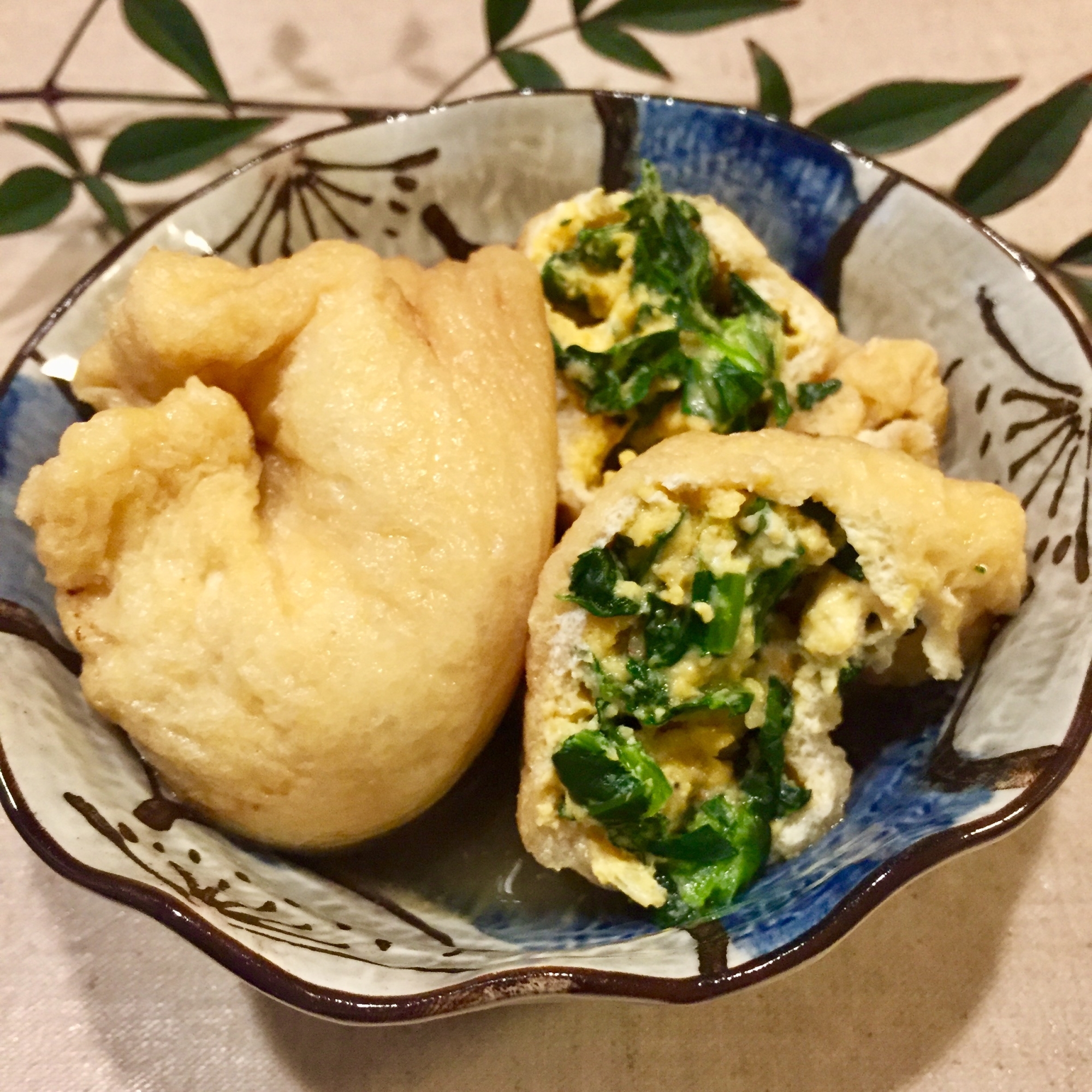 煮汁がじゅわっとおいしい 小松菜と卵のいなり煮