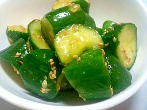 1分で うまうま胡麻キュウリ レシピ 作り方 By Jima 楽天レシピ 1分で うまうま胡麻キュウリ レシピ 作り方 By Jima 楽天レシピ