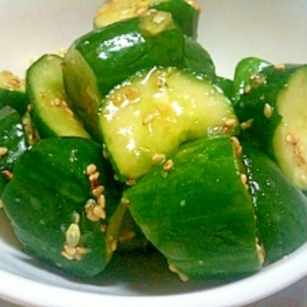 1分で うまうま胡麻キュウリ レシピ 作り方 By Jima 楽天レシピ 1分で うまうま胡麻キュウリ レシピ 作り方 By Jima 楽天レシピ