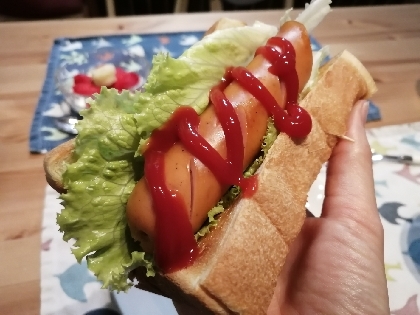 食パンで作るホットドックっぽいの