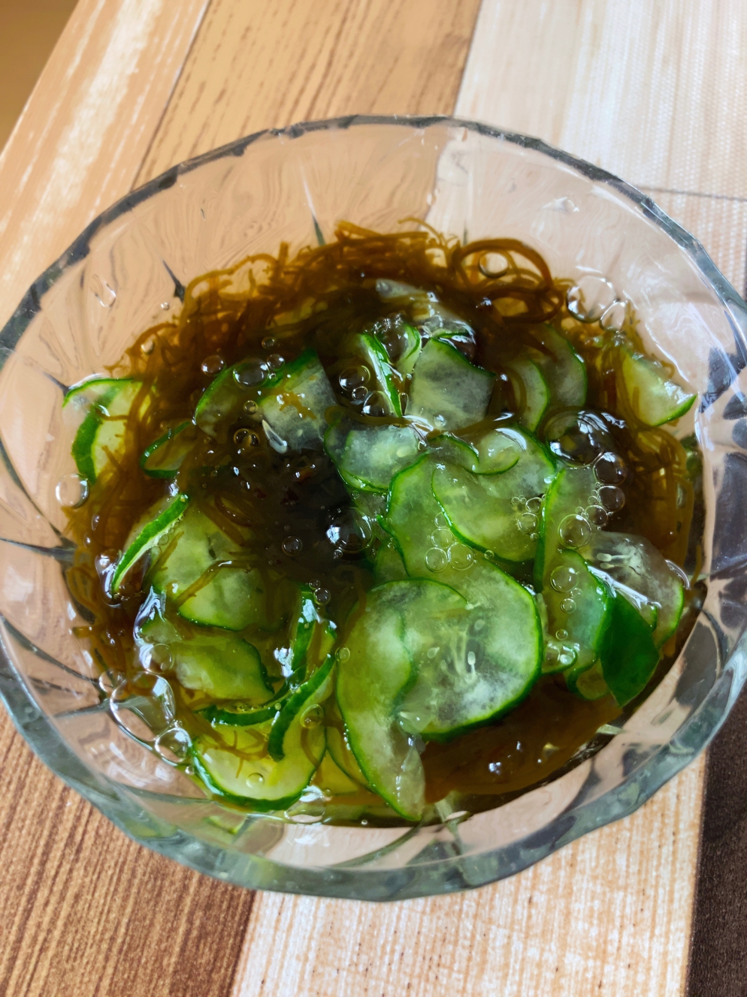 作り置き！もずくときゅうりの酢の物