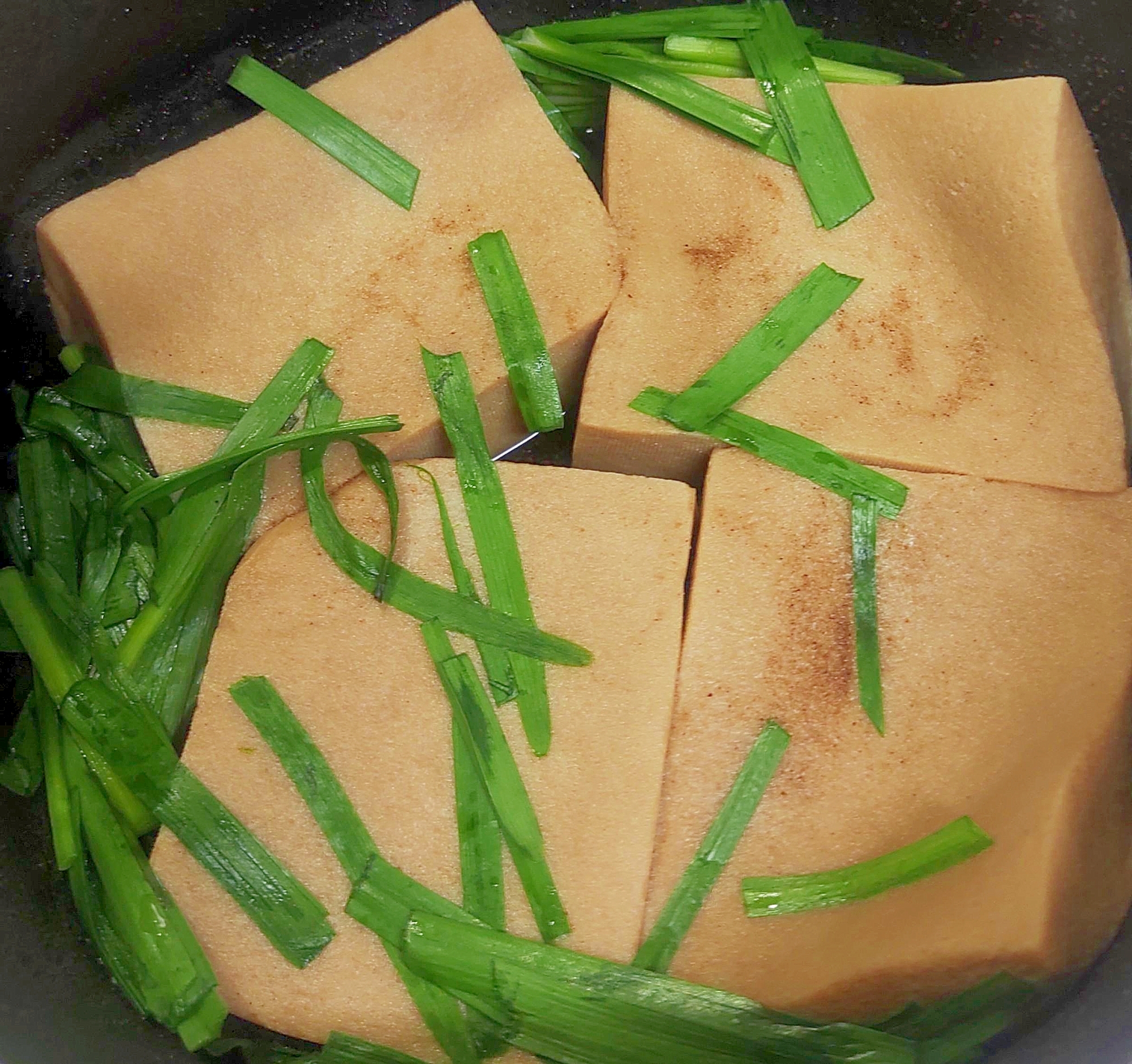 高野豆腐とニラ煮