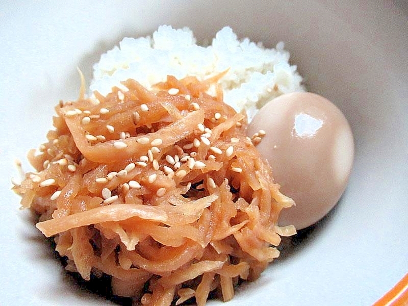 味玉の残りタレで、切干大根のさっぱり煮