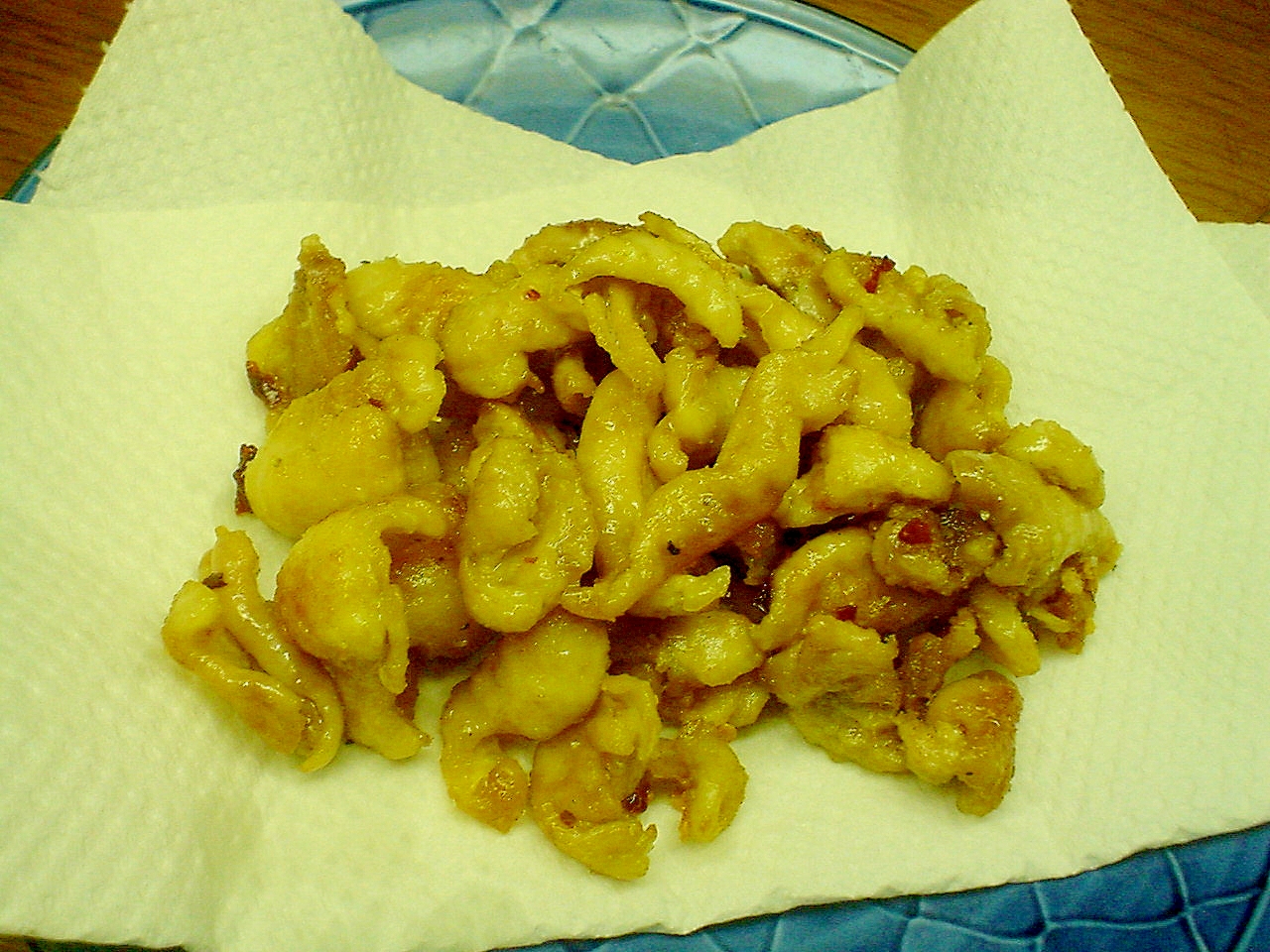 減脂 鶏皮のピリ辛揚げ