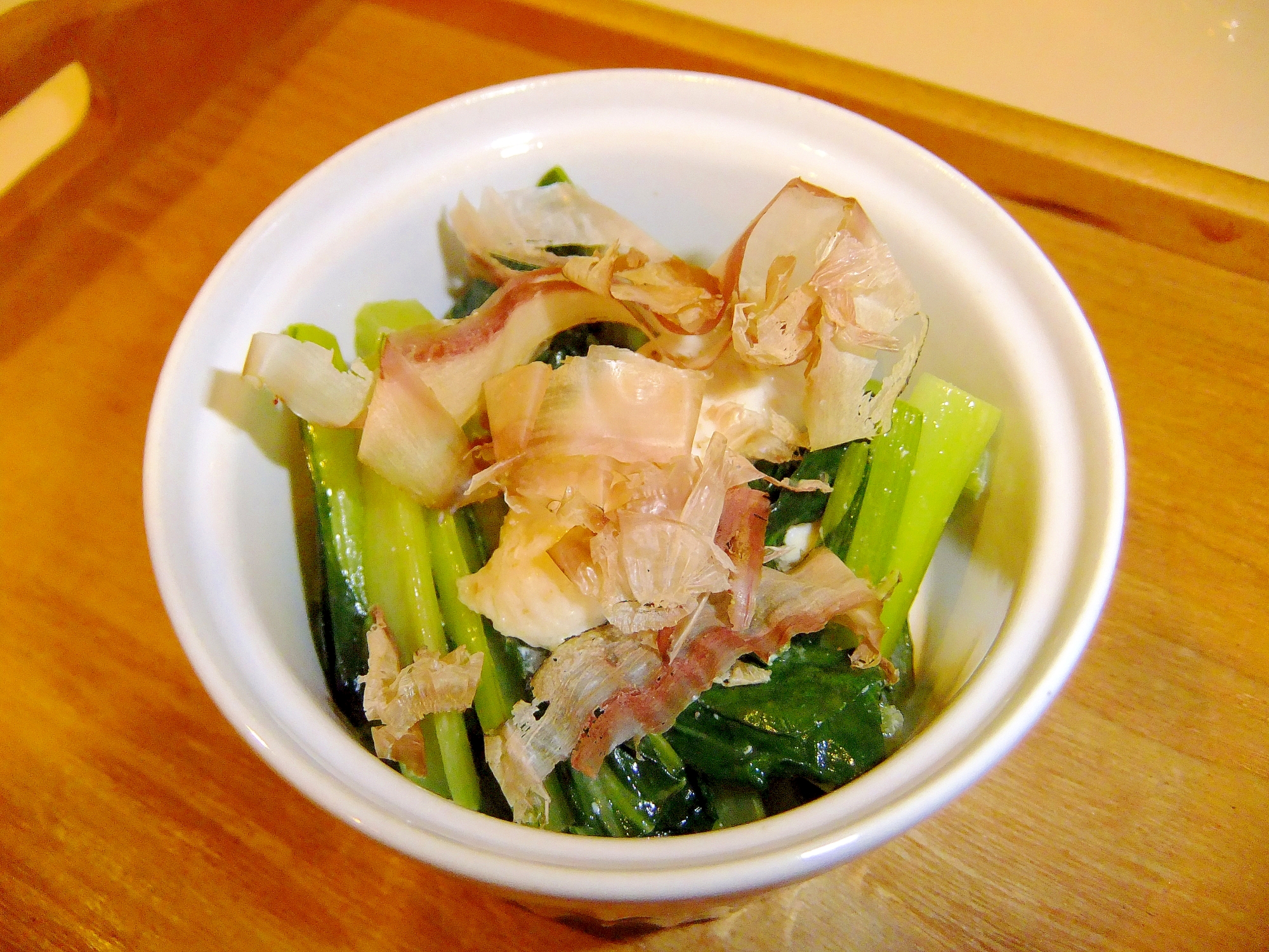 カルシウムとろう!小松菜ササミのマヨ炒め