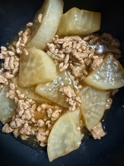ゴハンがすすむ～☆大根のひき肉あんかけ