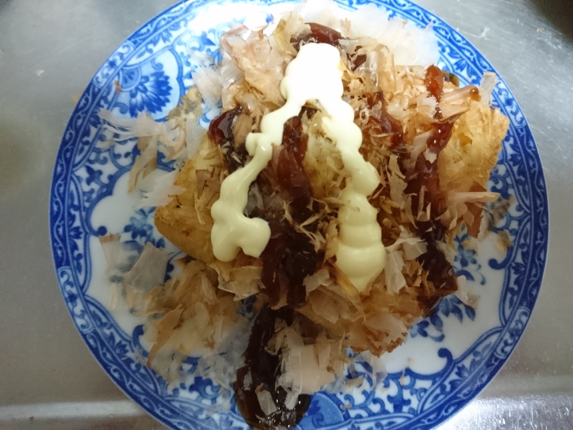 絹厚揚げのお好み焼き風