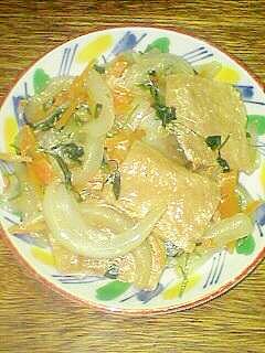 大豆ミートと野菜の生姜炒めです♪