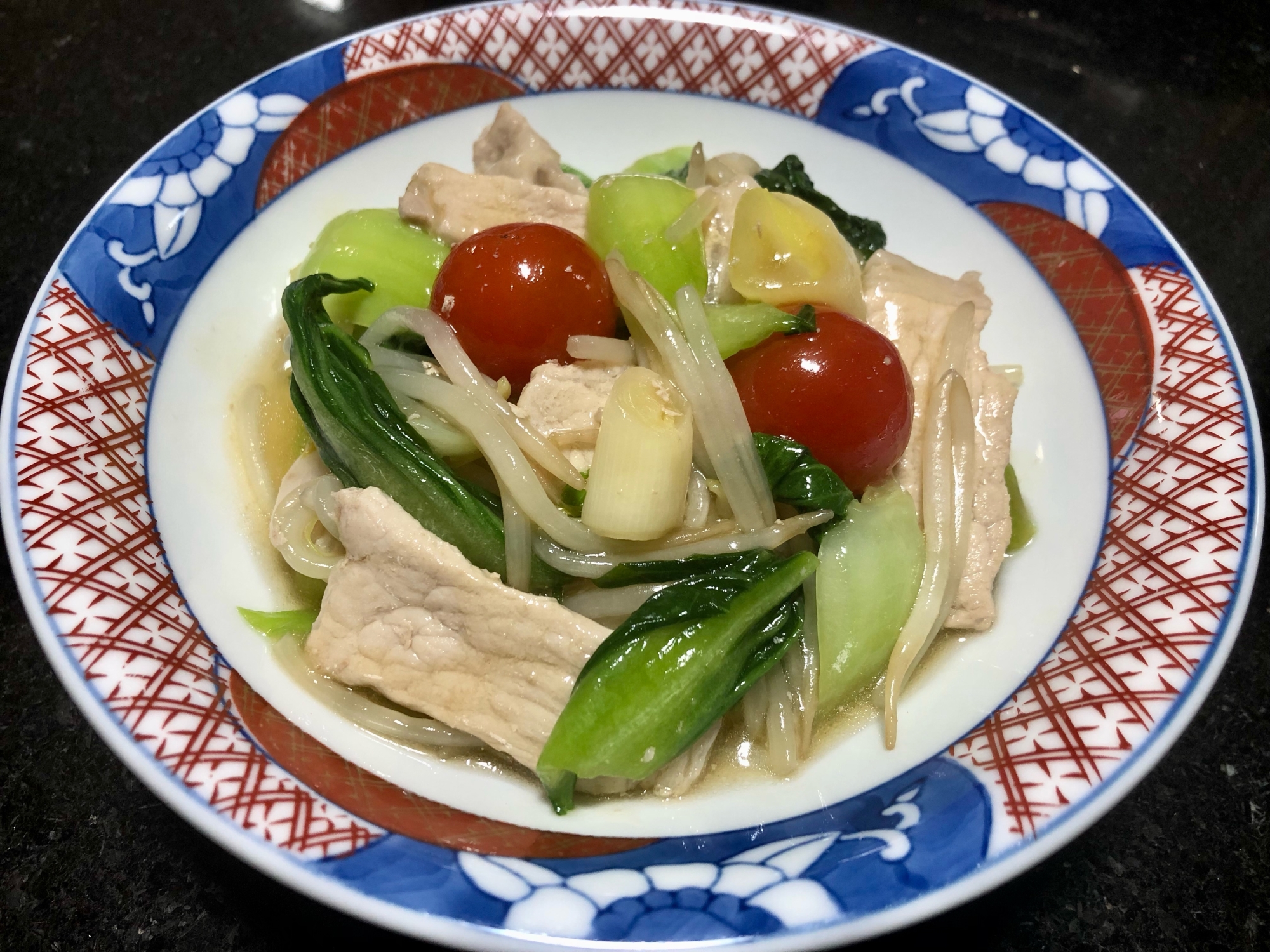 ラーメンスープで簡単味付け！ちんげん菜のとろみ炒め