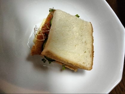 かぼちゃコロッケチーズサンド✧˖°