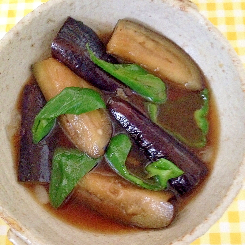 茄子とピーマンの蒸し浸し★