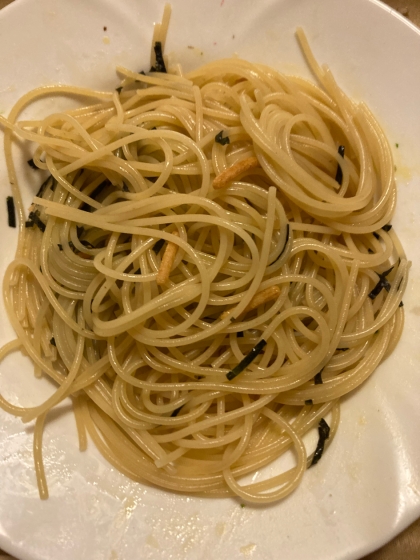 簡単！ズボラ飯！ツナとお茶漬けの素のパスタ！