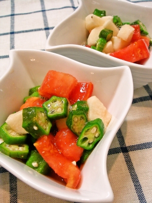 オクラ 山芋 トマトのネバネバサラダ レシピ 作り方 By Nao S 楽天レシピ