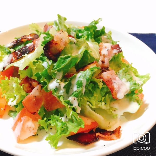 グリーンリーフとベーコンのシーザーサラダ レシピ 作り方 By 新米幸せママ 楽天レシピ グリーンリーフとベーコンのシーザーサラダ レシピ 作り方 By 新米幸せママ 楽天レシピ