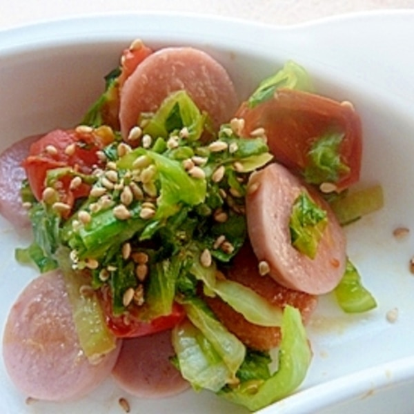 幼児食に レタスとトマトのゴマドレ炒め レシピ 作り方 By わたこげ 楽天レシピ 幼児食に レタスとトマトのゴマドレ炒め レシピ 作り方 By わたこげ 楽天レシピ