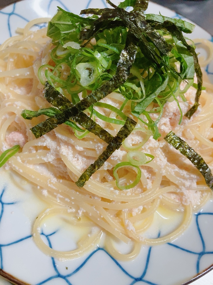 「包丁なし」10分パスタ　明太子