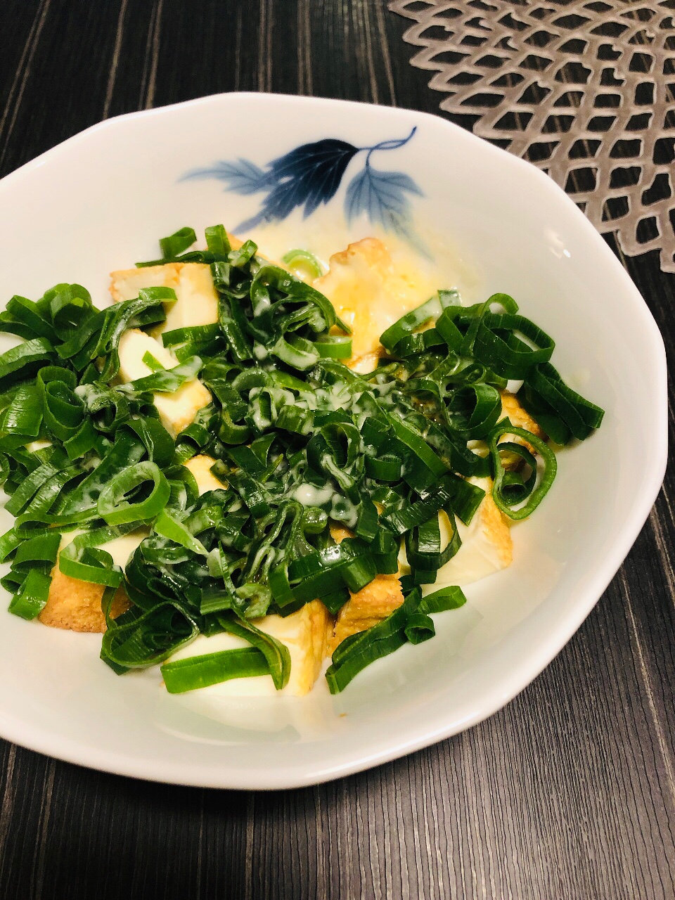 レンジでネギだくチーズ厚揚げ