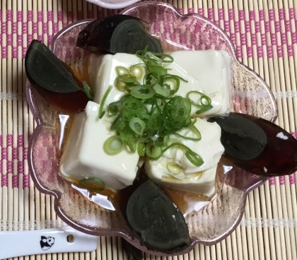 ピータン豆腐　 皮蛋豆腐