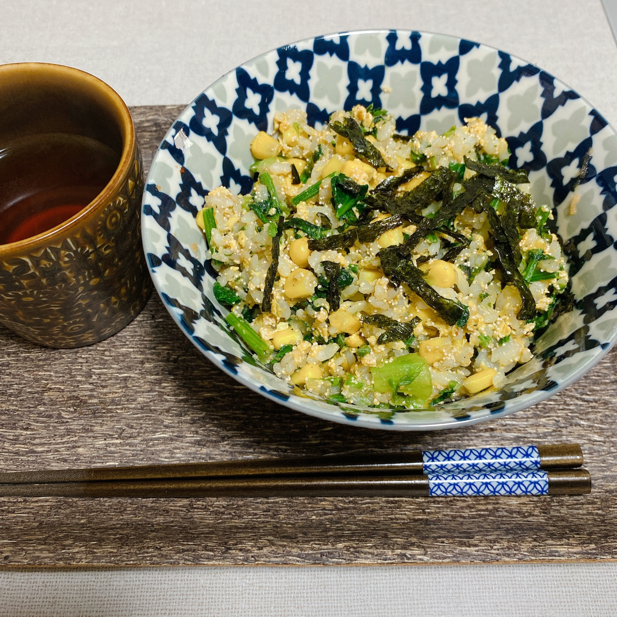 簡単☆ベジ卵炒飯