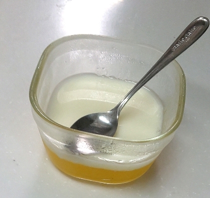 缶詰でみかんゼリーと牛乳みかんゼリー♪♪