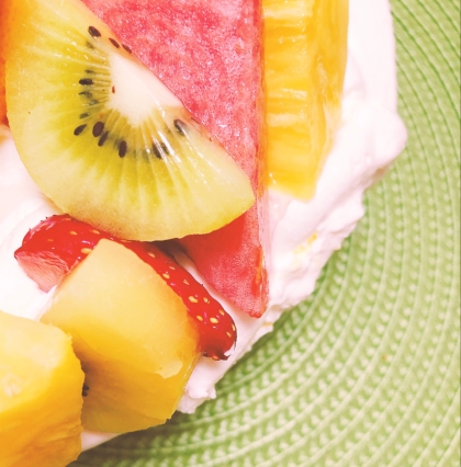 簡単ショートケーキ風スコップケーキ口金 ナッペ不要 レシピ 作り方 By ももら 楽天レシピ