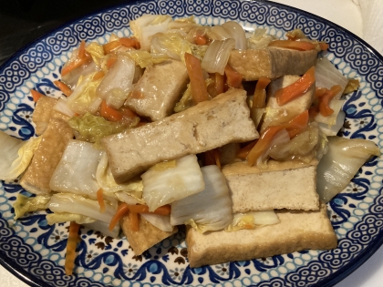 白菜と厚揚げのうま煮