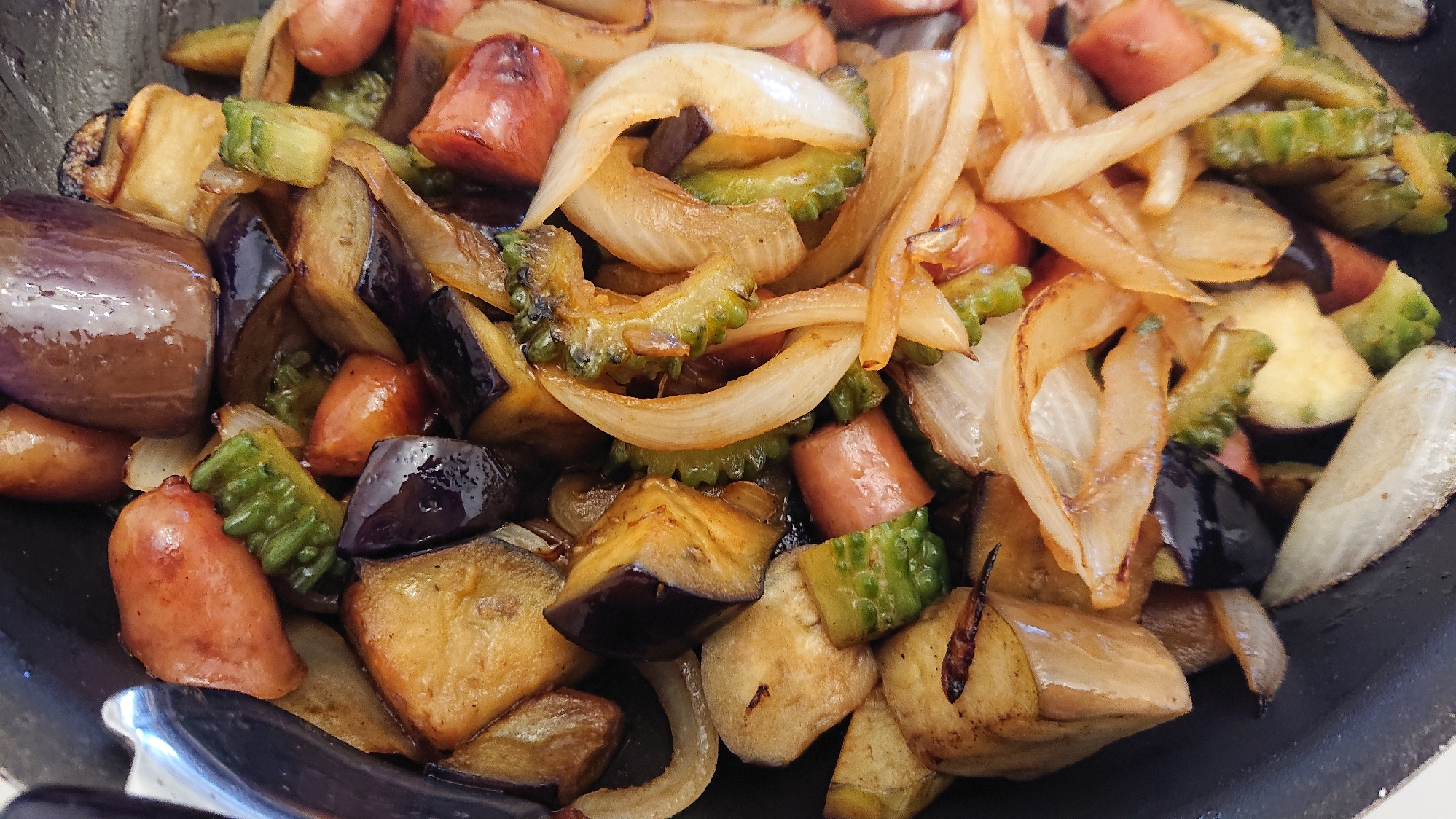 マヨ醤油仕立ての野菜炒め