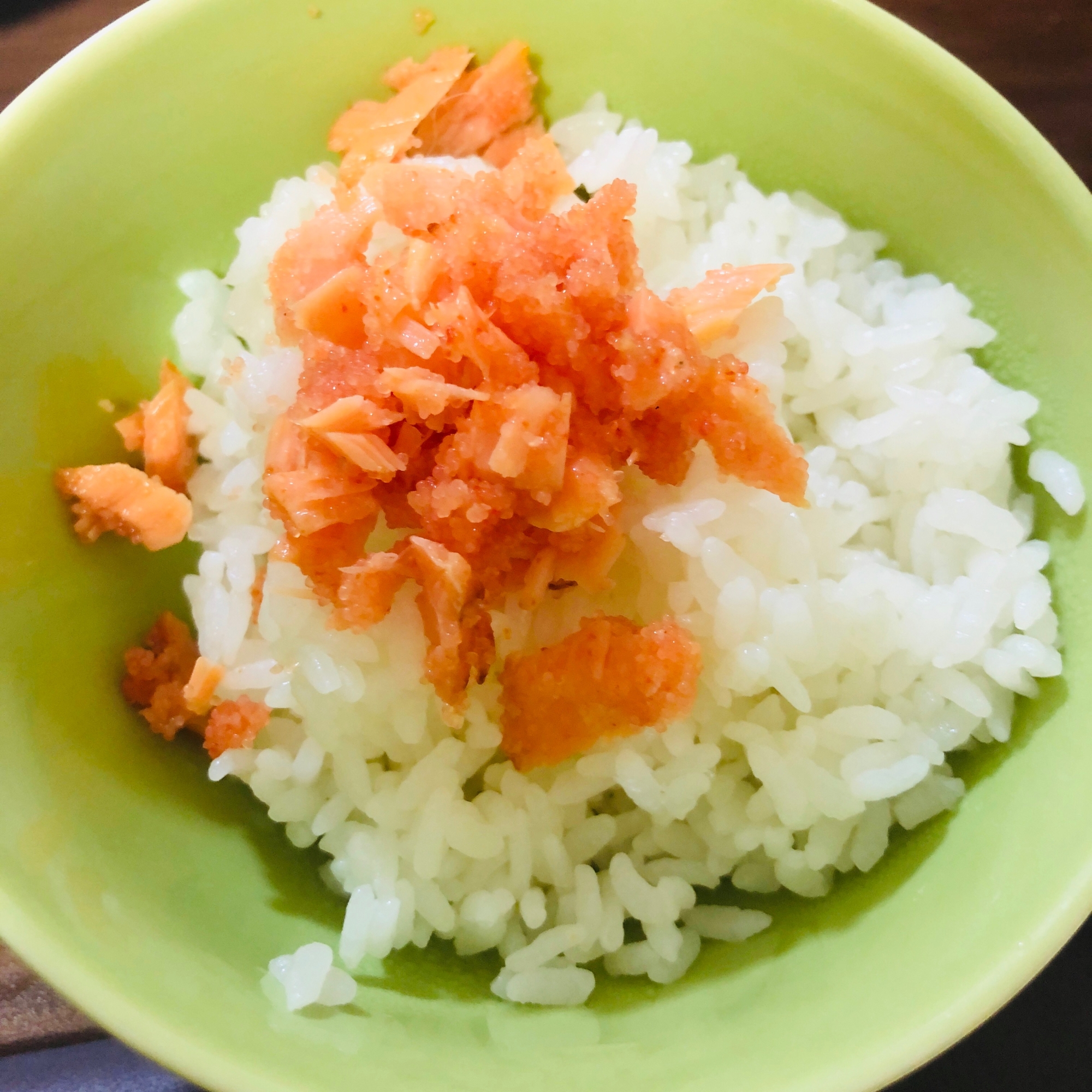 鮭と明太子のせご飯★