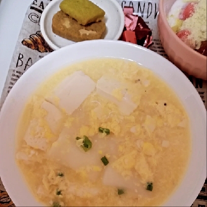 豆腐と小松菜の卵あんかけ