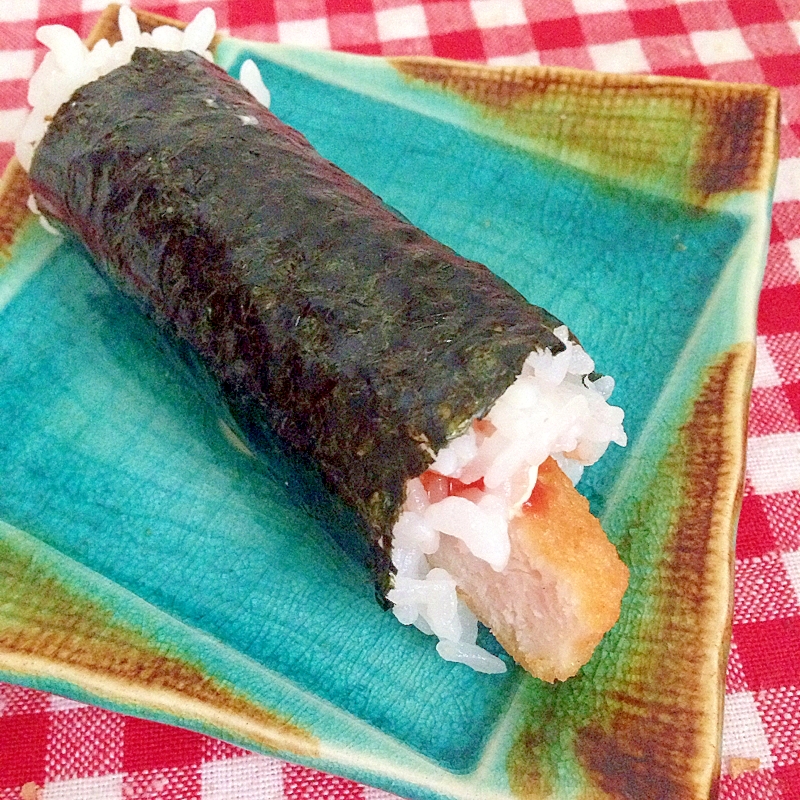 チキンナゲットの海苔巻き♡