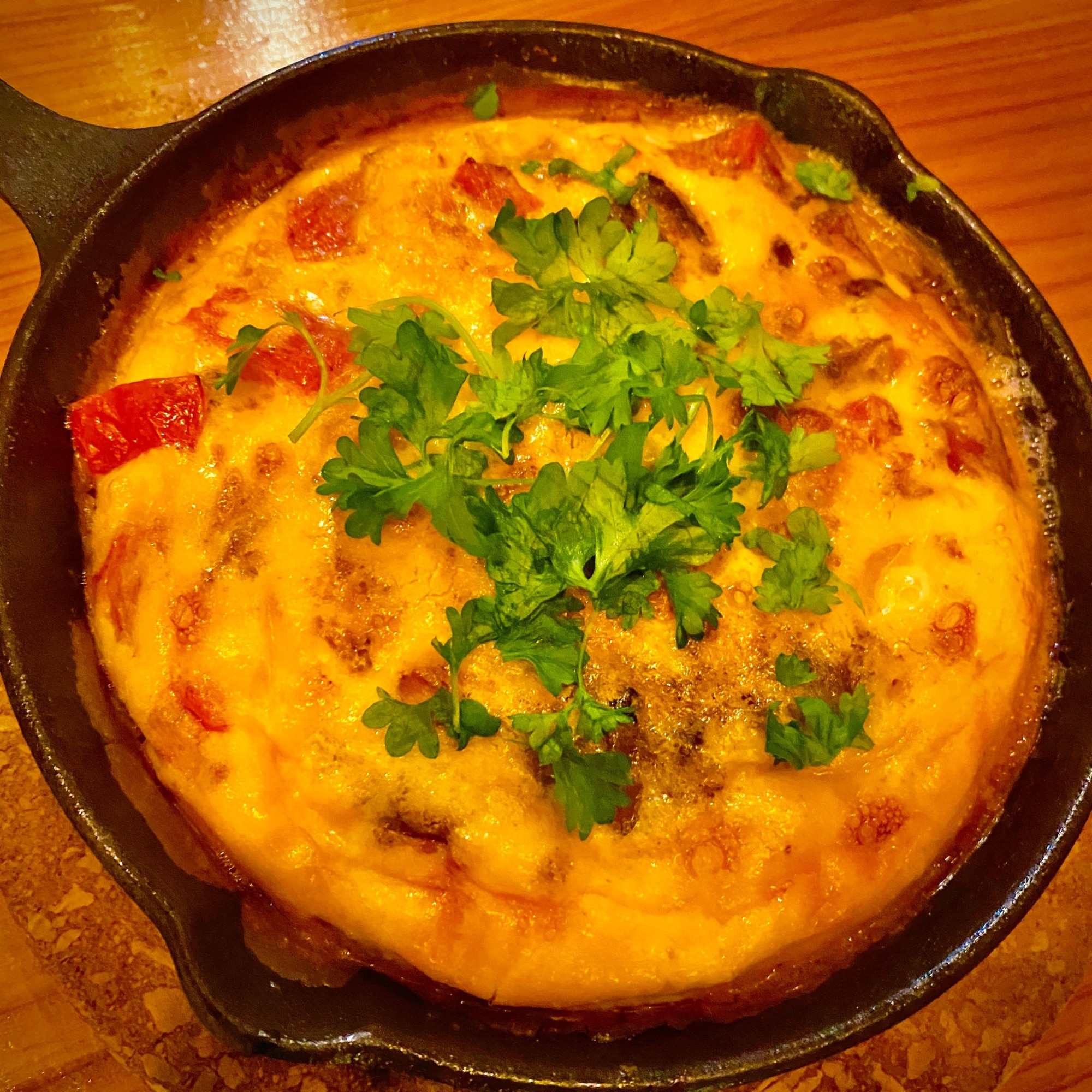 簡単な朝食のフリッタータのレシピ