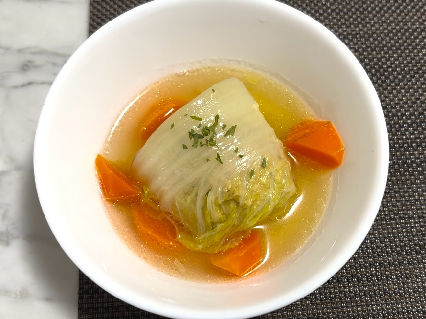 木綿豆腐でヘルシー！白菜でロールキャベツ！
