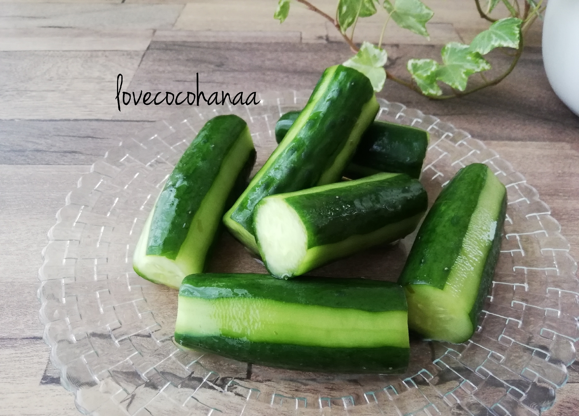 夏の野菜おやつ♡きゅうりの一本漬