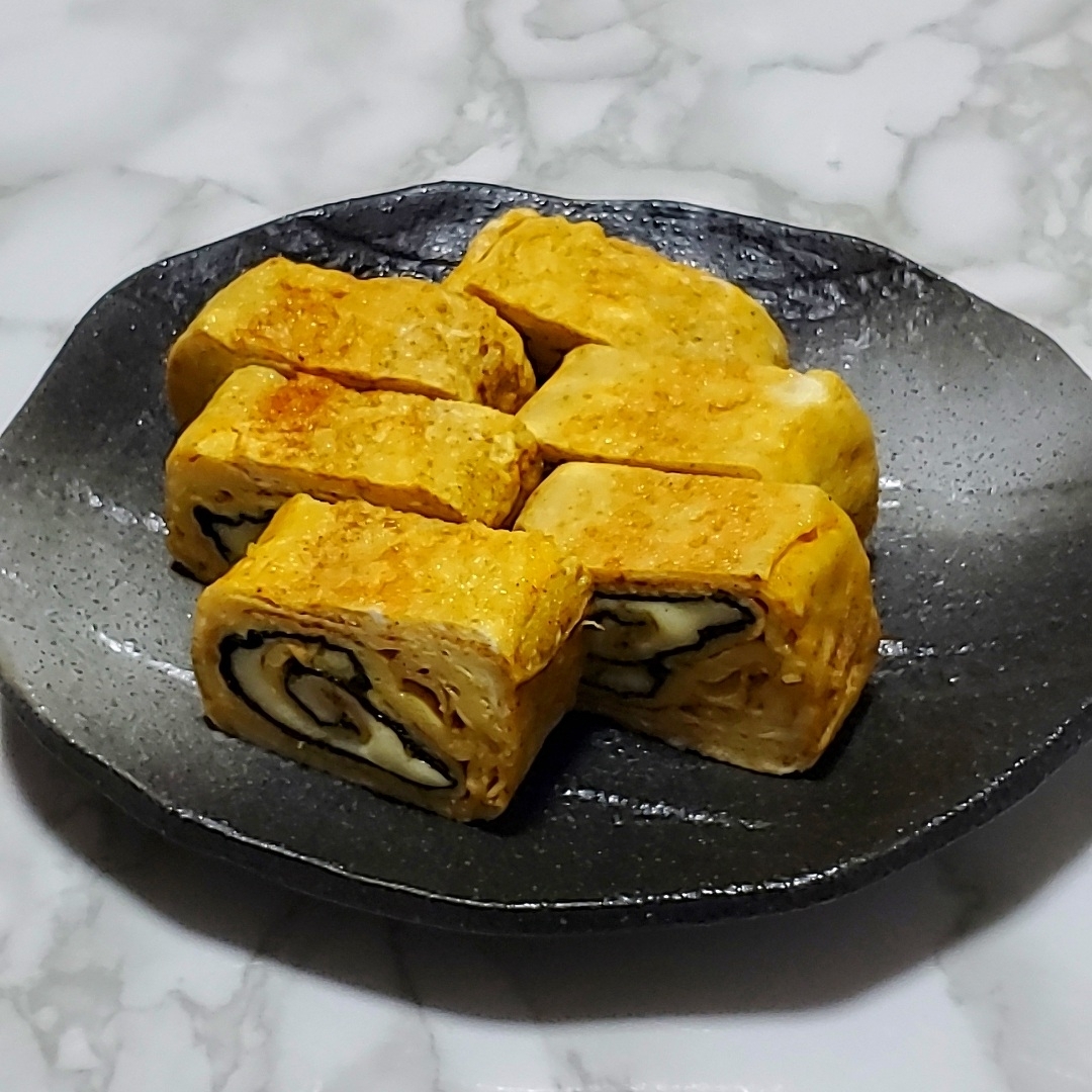 カレーチーズ海苔巻き卵焼き