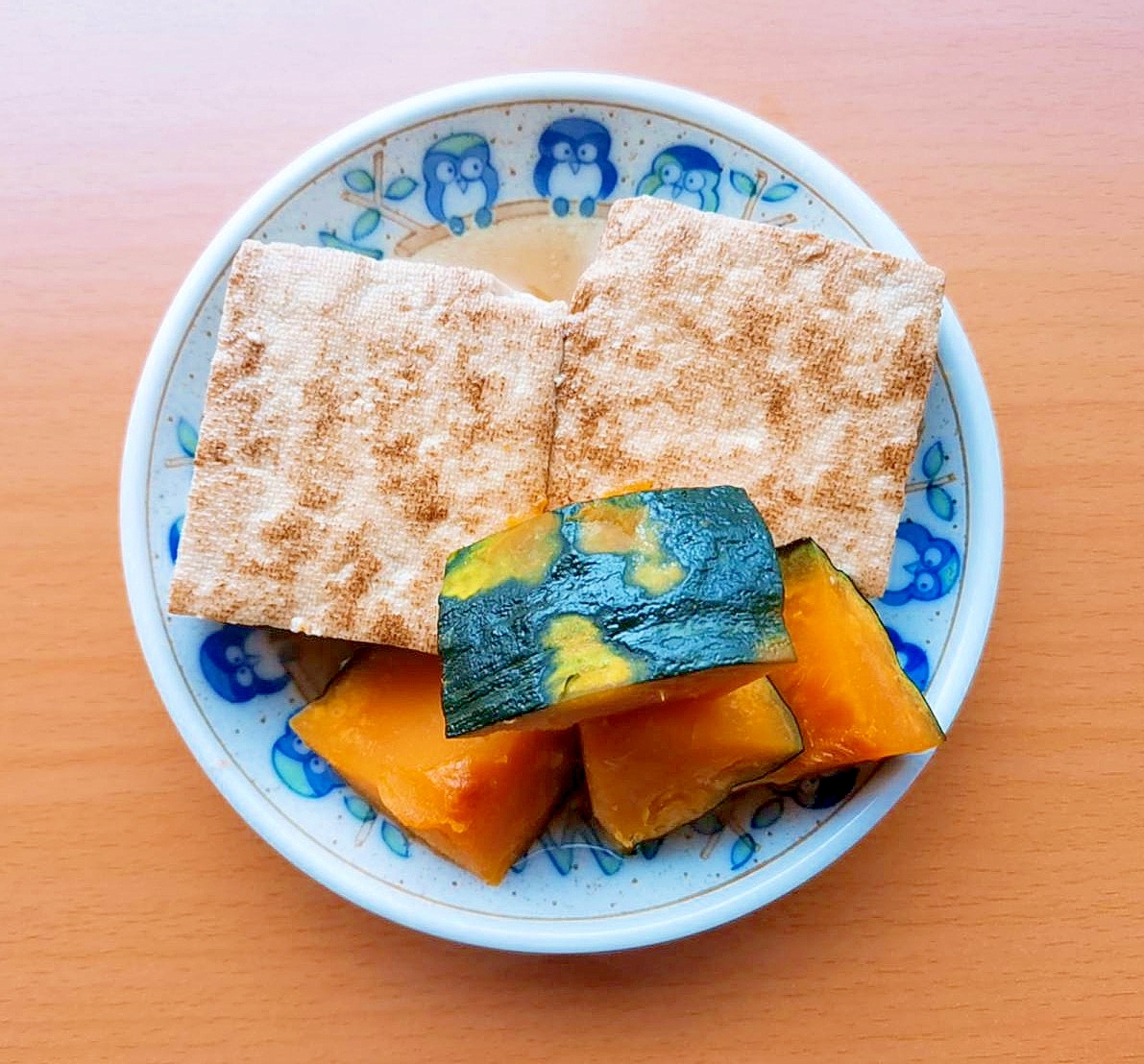 焼き豆腐と南瓜の煮物