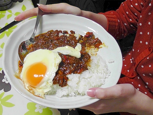 【チキンキーマカレー】ひとっちゃんち風