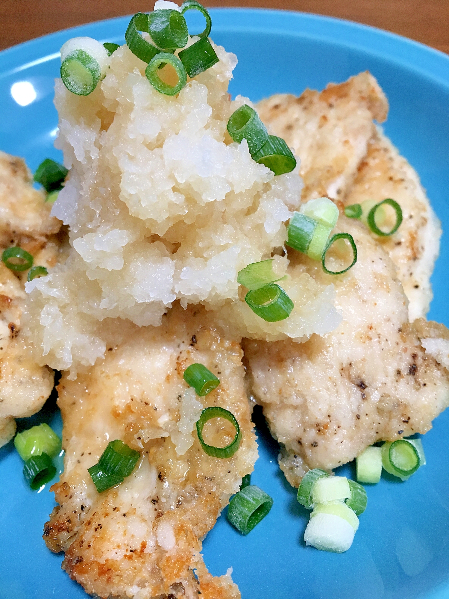 鶏むね肉のおろしポン酢がけ