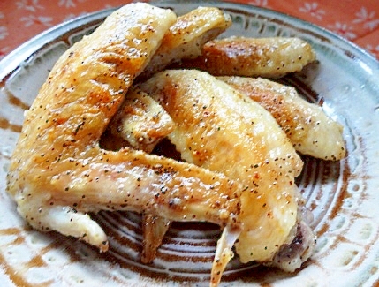 手羽先焼き 塩胡椒味 レシピ 作り方 By あつつほいほい 楽天レシピ