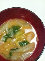 チンゲン菜・大根・白菜の味噌汁
