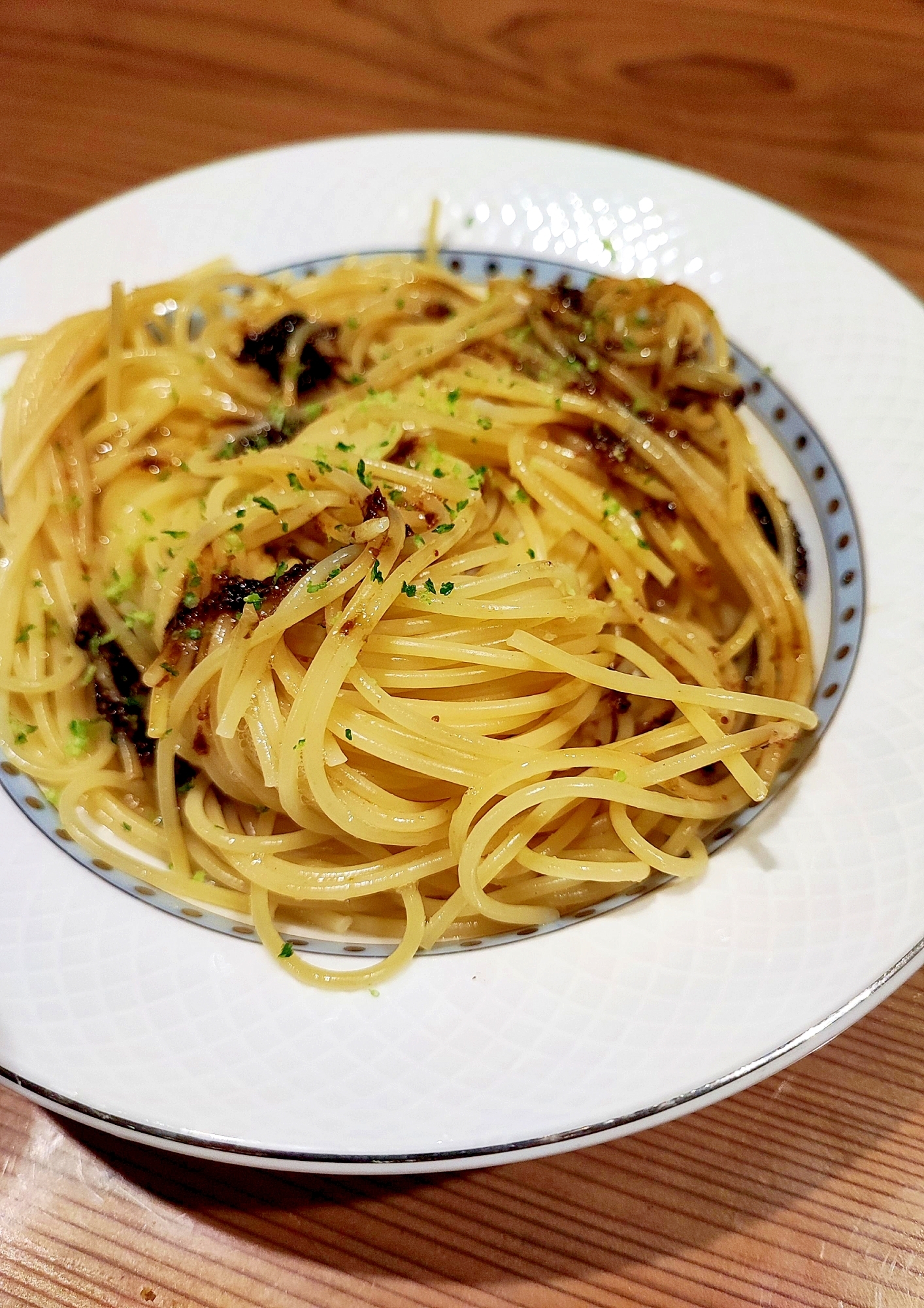 かぼす香る☆のり佃煮スパゲティ